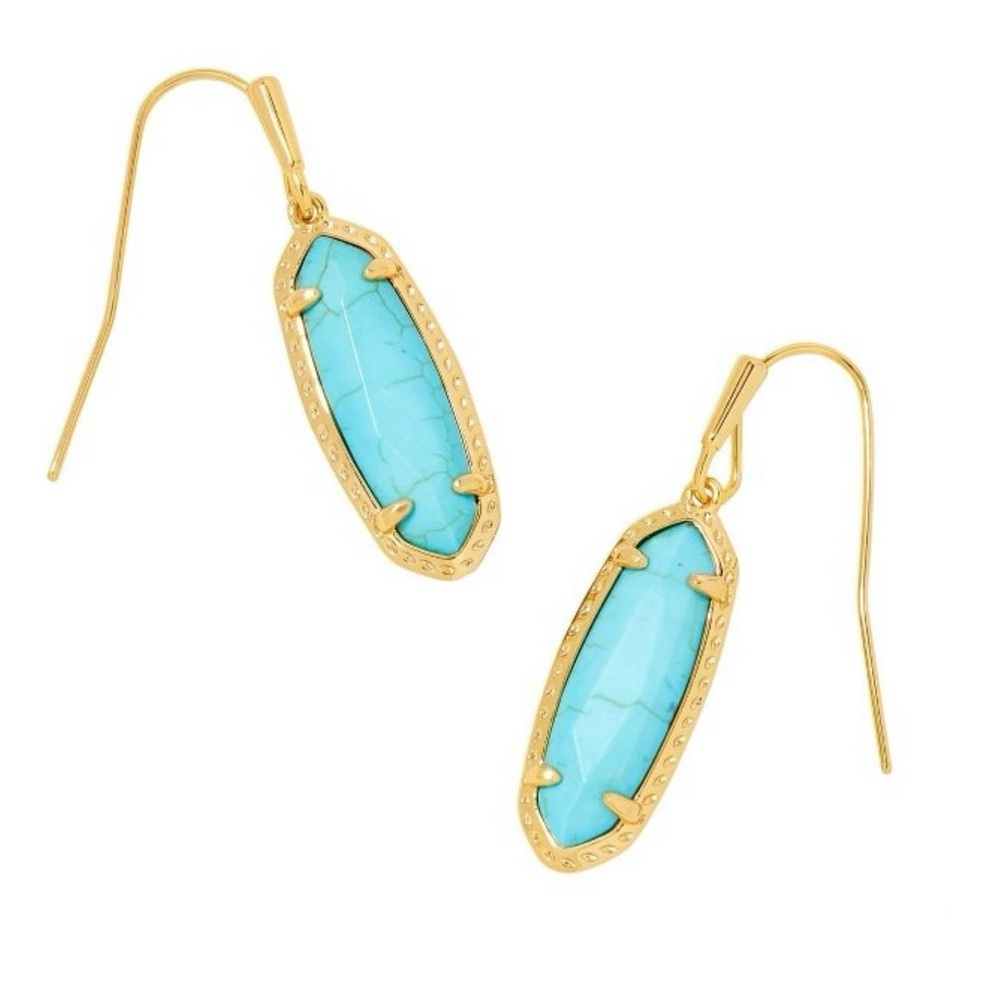 Kendra Scott Eva Drop Earrings | Turquoise Blue
